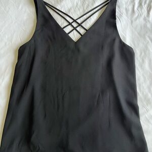 Express Black Camisole with Crisscross Back
